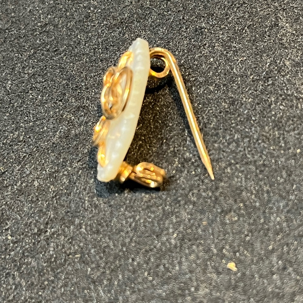 Mother of Pearl Initial Pin from the 1930’s
